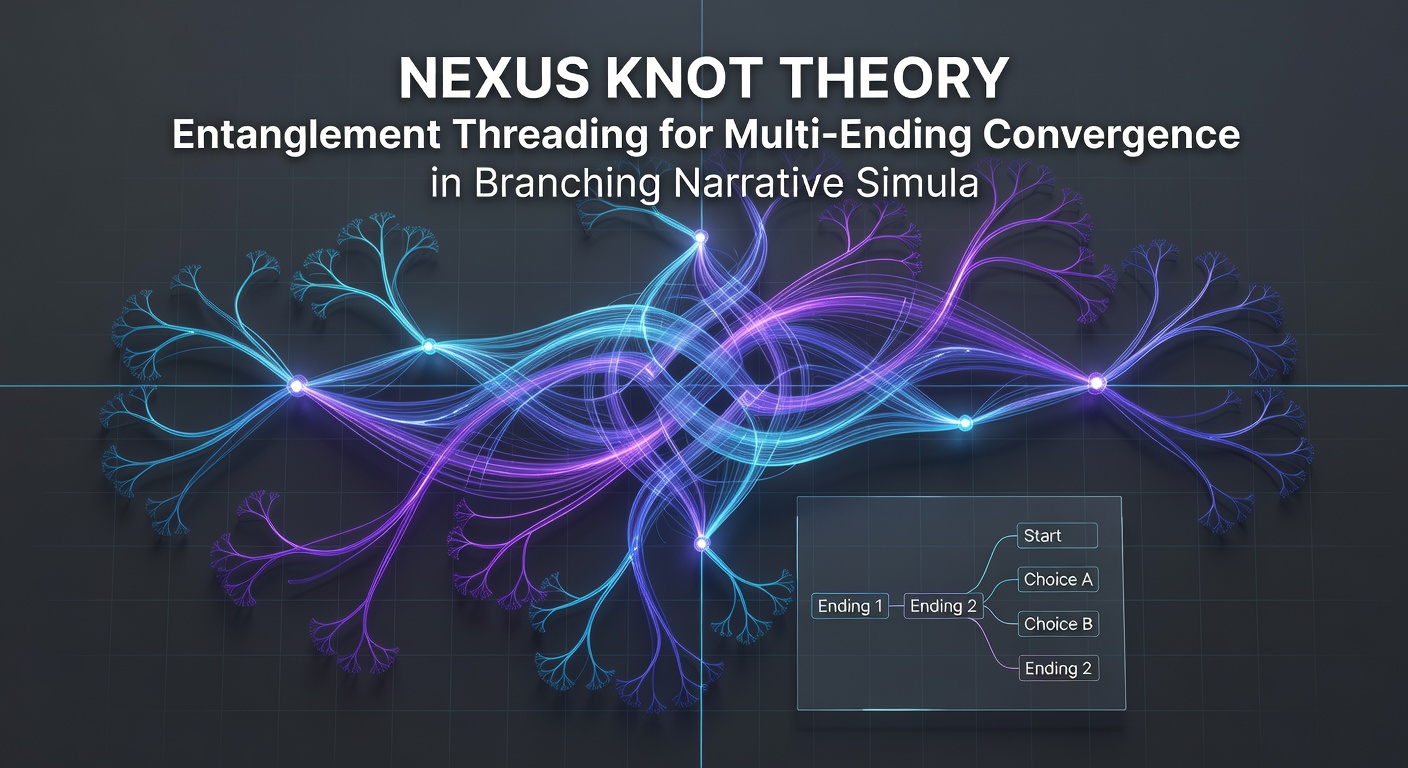 Visualization of multi-thread convergence in a narrative simulator interface