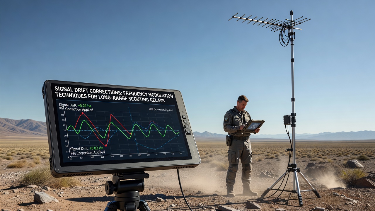 In-game screenshot of relay frequency tuning interface during scouting operations