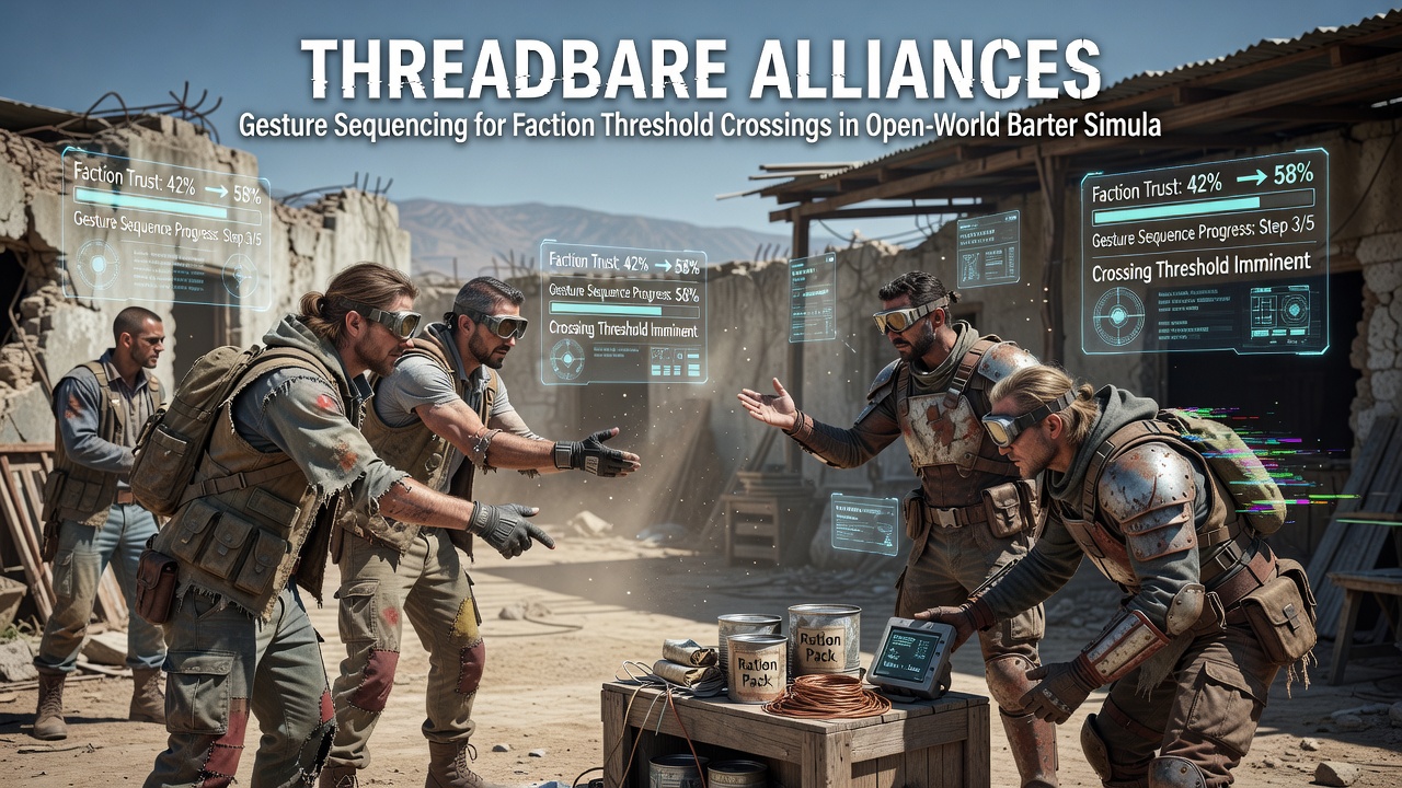 Detailed view of faction threshold interface during gesture sequence execution
